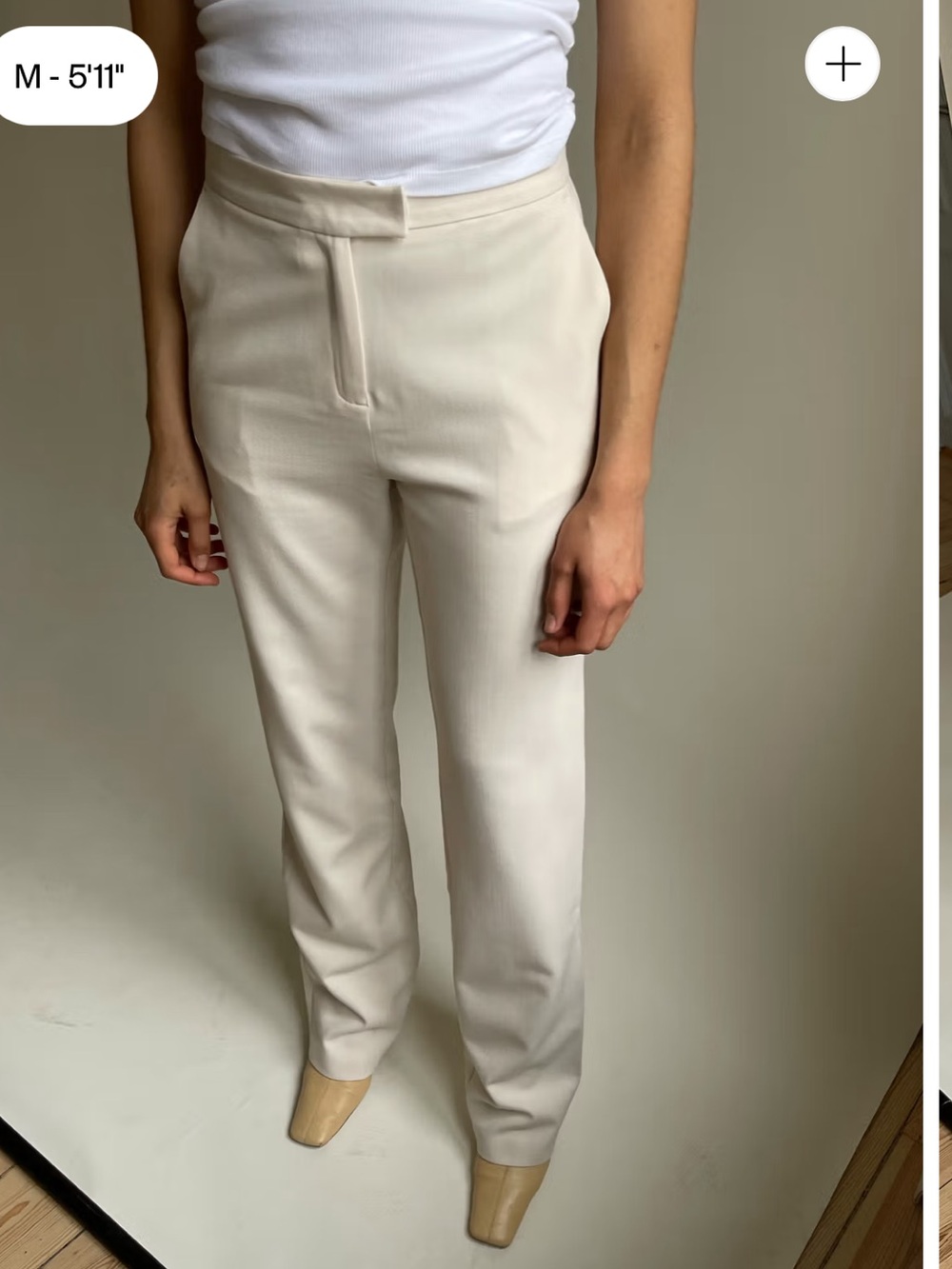 DJERF AVENUE First Choice Cream Pants Tall Version Women’s Size Medium BRAND NEW